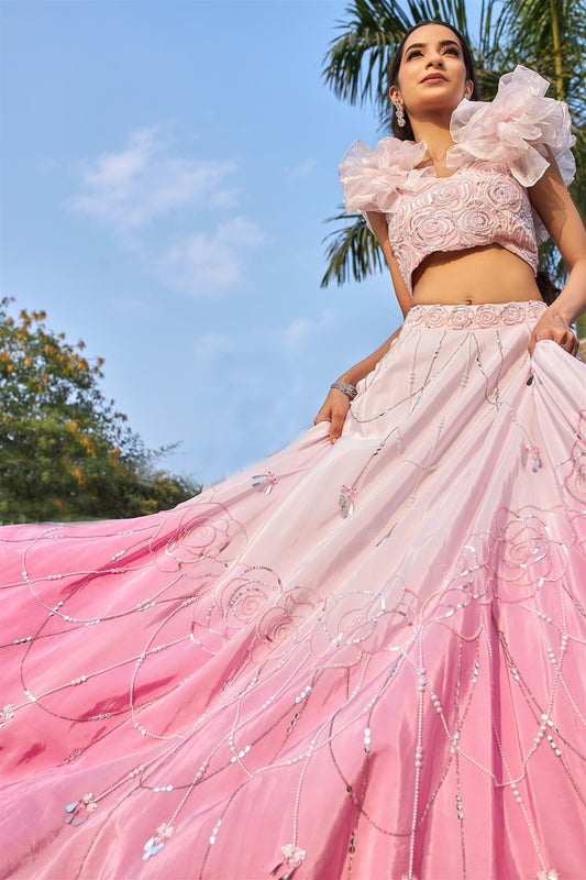 Rose Lehenga