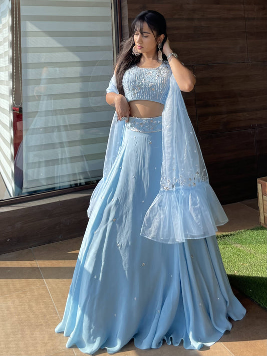 Arctic Paradise lehenga set